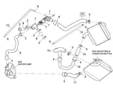 Q0226.1AMB Genuine Buell Thermostat to Left Radiator Hose, 1125 Models (U9E+)