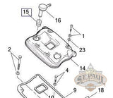 Buell Viton Grommet For XB Rocker Boxes installation diagram