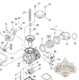 27443 00Y Genuine Buell Manifold Coupler For Blast Models L6E Fuel Delivery
