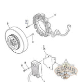 3029 Genuine Buell Stator Bolt With Lock Patch L5B Electrical