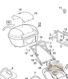 92145 05Y Genuine Buell Rear Top Case Lens Fits 2008 2010 Xb12Xt Or 92049 L18D Body