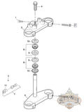 Aa0714 2Cz Genuine Buell Upper And Lower Triple Tree Pinch Bolt U9C Suspension