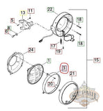 Y9004.t Genuine Buell Headlight Retaining Ring 00-10 P3 Blast Models (B4F) Body