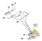 C0235 Ta Genuine Buell Riders Footpeg Clevis Pin Blast P3 L18B