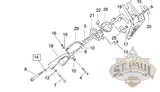 Cb0001.t Genuine Buell Front Engine Mount Spacer 2000-2010 Blast (B4F)