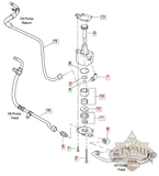 Hs0022.4A8 Genuine Buell Oil Feed Line 06-07 Xbs (B5F) Engine