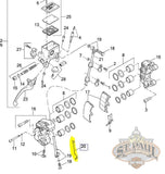 H0418 02A8A Genuine Buell Front Brake Line Wireform Xb Models With 6 Piston Caliper L18B Brakes