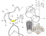 Genuine Buell Air Cleaner 90 Deg J Hose Blast P3 L18B Engine