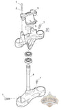 J0105 1Atycx Genuine Buell Upper Triple Tree Clamp For 1125Cr Models L18D Suspension