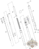 J8140 3Ak Genuine Buell Front Guide Bushing 2008 2010 1125Rcr Xb12Xxt B5H Suspension