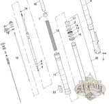 J8146 1As Genuine Buell Fork Rubber Seat B3Q Suspension