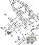L0079 02A8 Genuine Buell Right Passenger Heel Guard L18C Footpeg