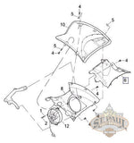 M0038 1Am Genuine Buell Left Radiator Inlet Duct 1125R 1125Cr U3C Body