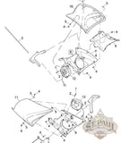 M0040 1Amd Genuine Buell Left Radiator Outlet Duct 2008 2010 1125 Models U9C Body