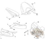 M0550 4A8 Genuine Buell Inner Rear Fender 2006 2010 Lightning Firebolt Models L19B Body