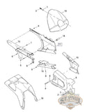 M0564 02A8 Genuine Buell Inner Belt Guard 2003 Xb9R Xb9S U8A