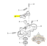 N0348 1Adybq Genuine Buell Magnesium Tone Handlebar Clamp L18B Controls