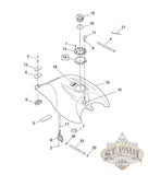 P0152 2A Genuine Buell Fuel Cap Rubber Boot 1995 2002 S1 S2 S3 X1 M2 Models B4L Body
