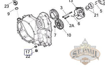 Q0091 1Am Genuine Buell Oil Drain Sealing Ring B2J Engine