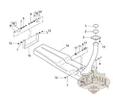 S0117 T Genuine Buell Muffler Reinforcing Plate 2000 2010 Blast P3 L18C Exhaust