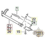 L0152.5A8 Genuine Buell Sidestand Assembly Bracket 2003-2010 Xb Models (L18A) Chassis