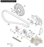 35211-91B ** Genuine Buell Sprocket Nut All 1995-2010 Buells Except 1125 Models (L7D)