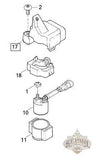 Y1011 1Ama Genuine Buell Top Starter Solenoid Cover 2008 2010 1125 Models L18C Engine