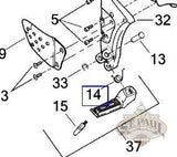 C0249 02A8 Genuine Buell Right Rider Footpeg Spring B3Q