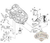 Hs0009 1Ak Genuine Buell Oil Cooler Return Line 2008 2010 Models L18B Engine