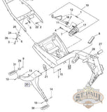 L2132 Ta Genuine Buell Left Footrest Assembly Blast P3 U9C Footpeg