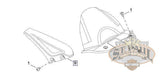 M0570 4A8 Genuine Buell Upper Belt Guard Most 2006 2010 Xb Models U8C