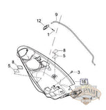 M0756 1Amb Genuine Buell 1125R 1125Cr Tunk Pan U3C Body