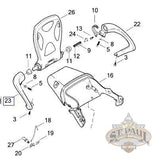 N0009 1Akfybq Genuine Buell Passenger Right Side Grab Handle 2006 2010 Xb12X Xt L18D Chassis