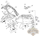 Y1000 2Ak Genuine Buell Front Wire Harness Bracket 2003 2010 Xb Models L18C Electrical